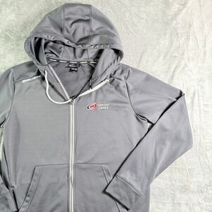 Bauer Junior Hurricanes Hockey Team Full Zip Hooded Jacket Grey M/M